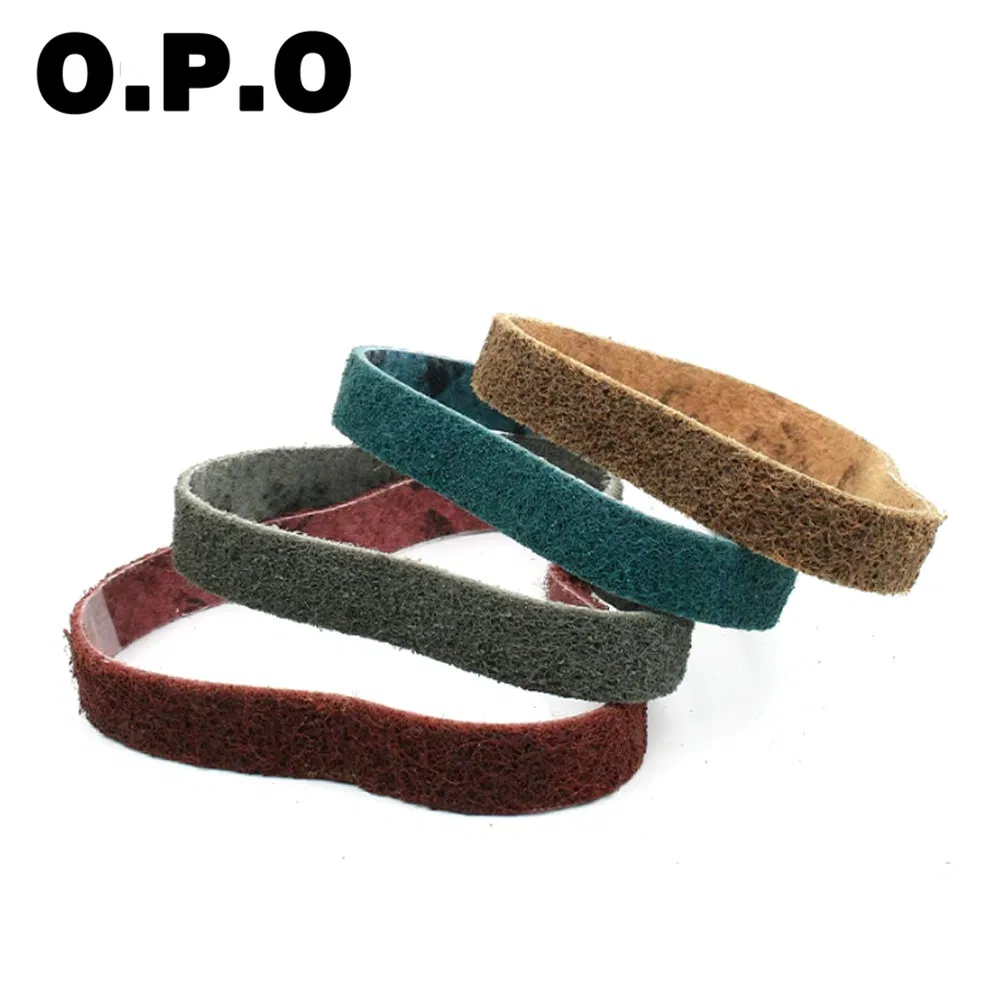 Alumina Abrasive Surface Conditioning Nonwoven Heavy Cloth Sanding Belt for Metals Belt