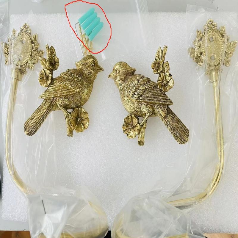 Factory Price Bird Design Pure Copper Window Curtain Metal Tieback Hook