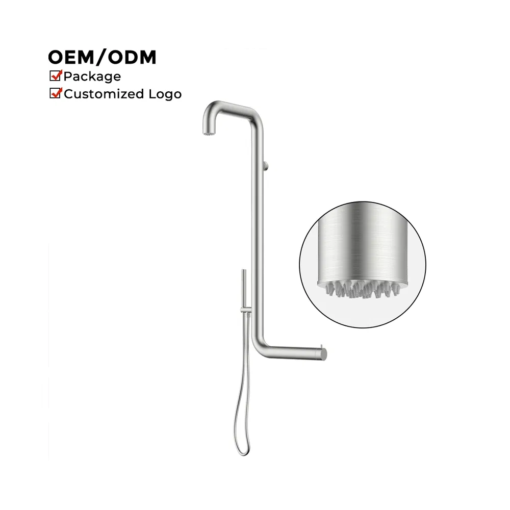 Premium Free Standing Stainless Steel Outdoor Pool Shower System