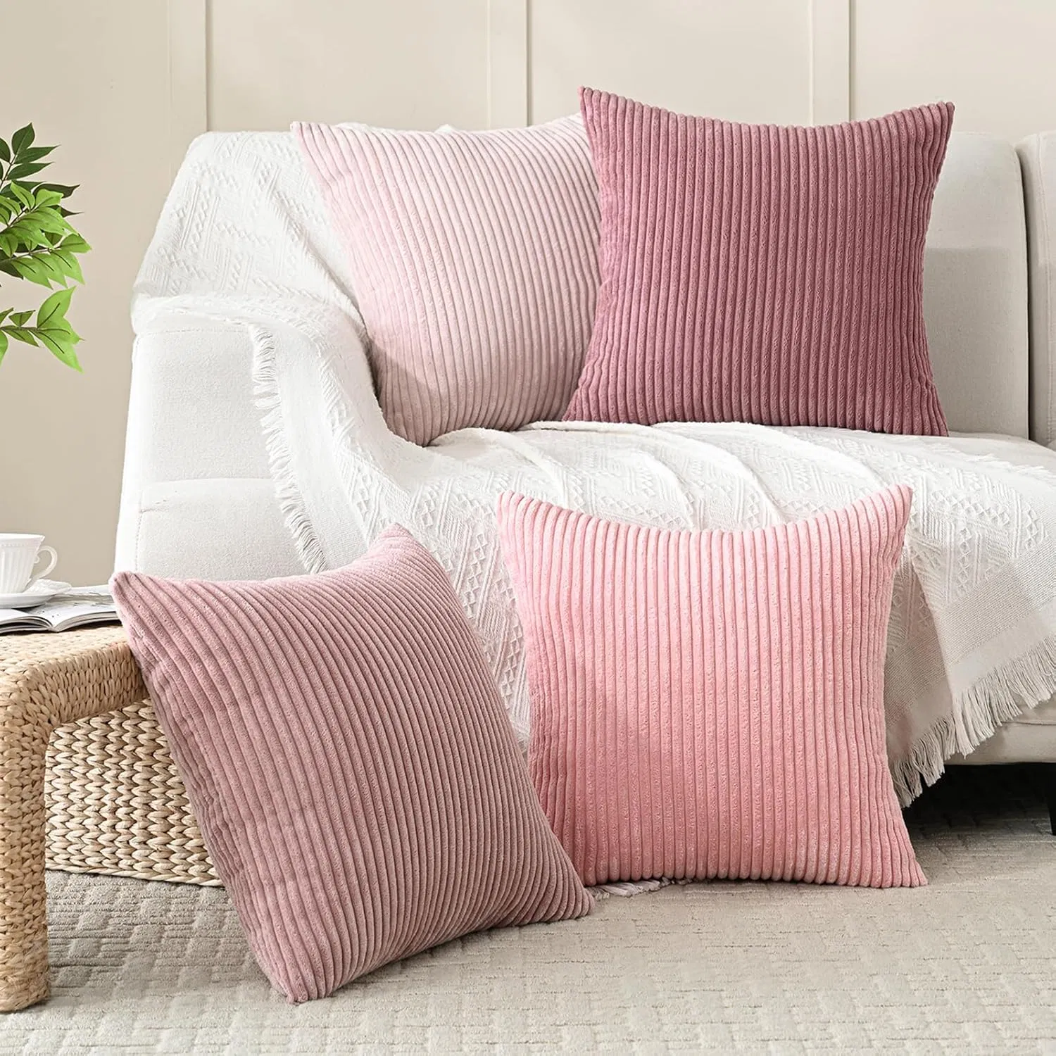 Colorful Corduroy Cushion Covers to Brighten Your Living Space