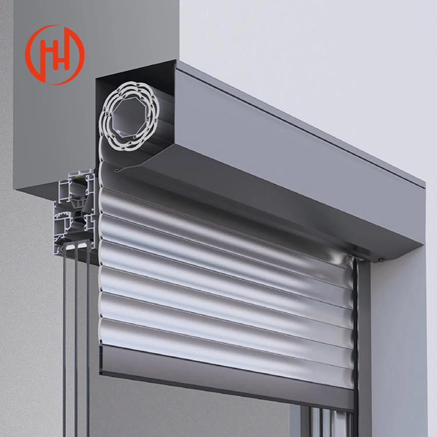 Custom Aluminum Rolling Shutter Door Hurricanes Resistance Shutte Roll-up Shutter Door