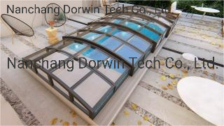 Movable Retractable Patio Sunroom Sun House Pool Enclosures for Cafe Restaurant