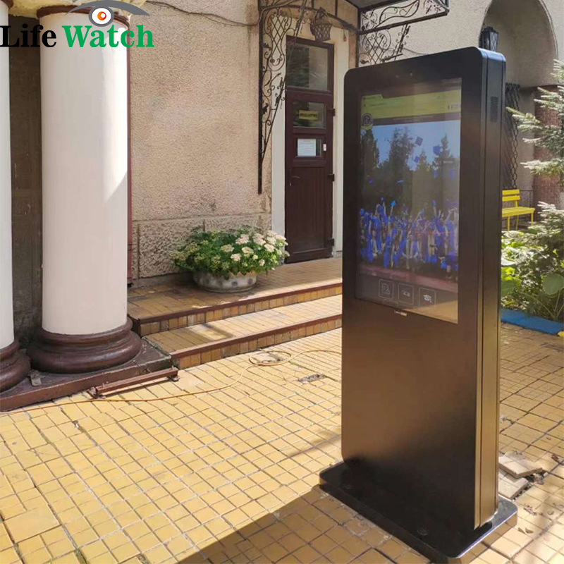 43-Inch Windows System WiFi 4G IP65 Waterproof IR Pacp Touch Outdoor LCD Kiosk Totem Digital Signage TV Player