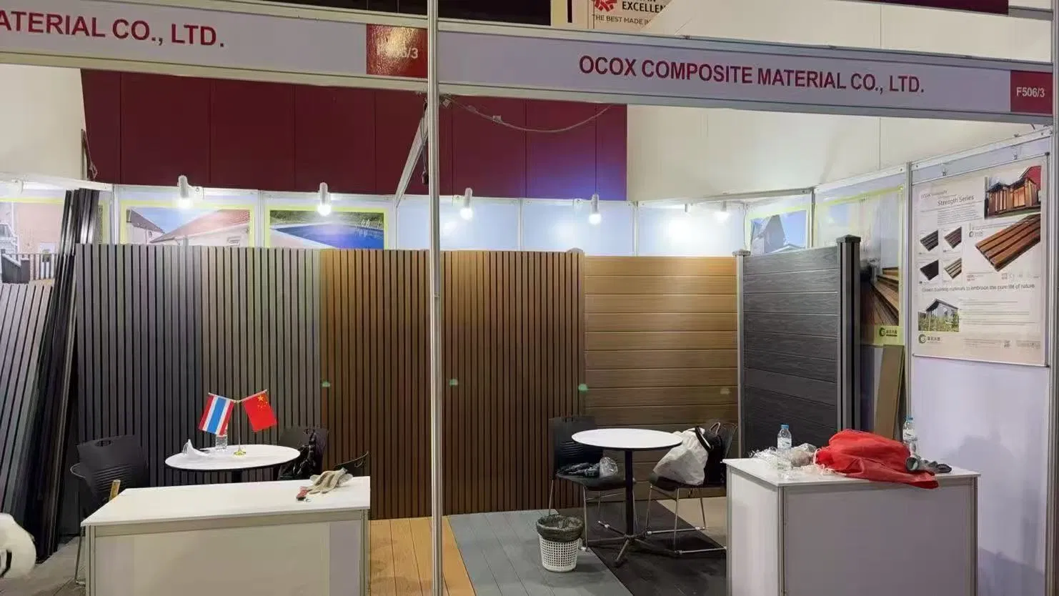 WPC Board Anti-UV Flooring Co-Extrusion 3D Embossed Exterior Composite Fence Material Composite Anthracite Fencing Decking Flooring