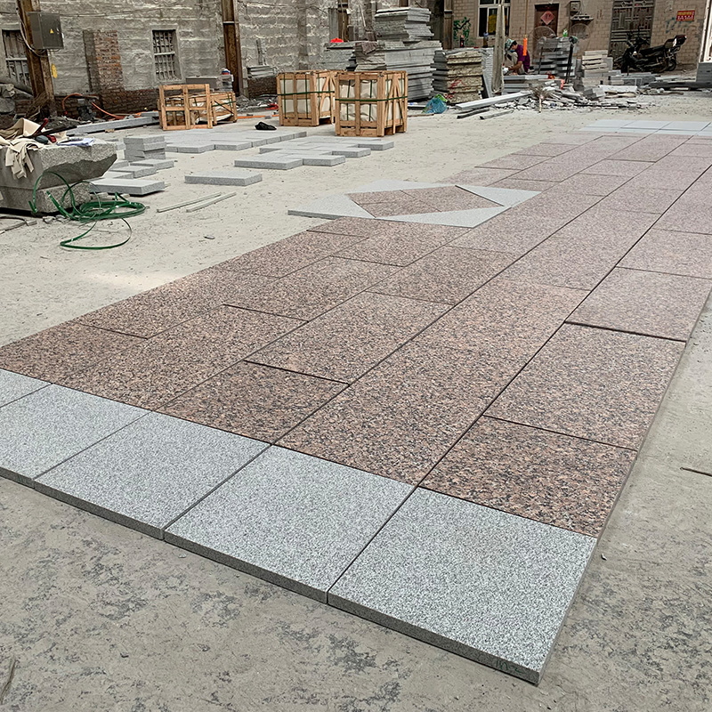 Project Stone G623/G603/G682 Light Grey/White/Yellow/Beige Split/Pineappled/Flamed Granite Stone for Wall Cladding Tiles/Corner Quoins/Kerbs/Coping/Paving
