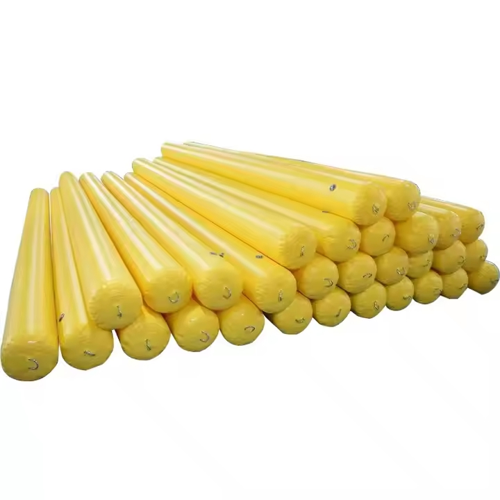 China Inflatable Long Tube Cylinder Floating Water Marker Buoy for Swimming Games