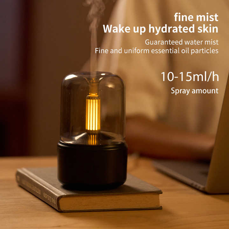 Candlelight Humidifier Ultrasonic Aroma Diffusers Fragrance Nebulization Diffuser for Essential Oils