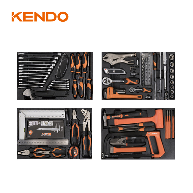 Мобильный ящик для инструментов Kendo 113PC с 5 выдвижными ящиками