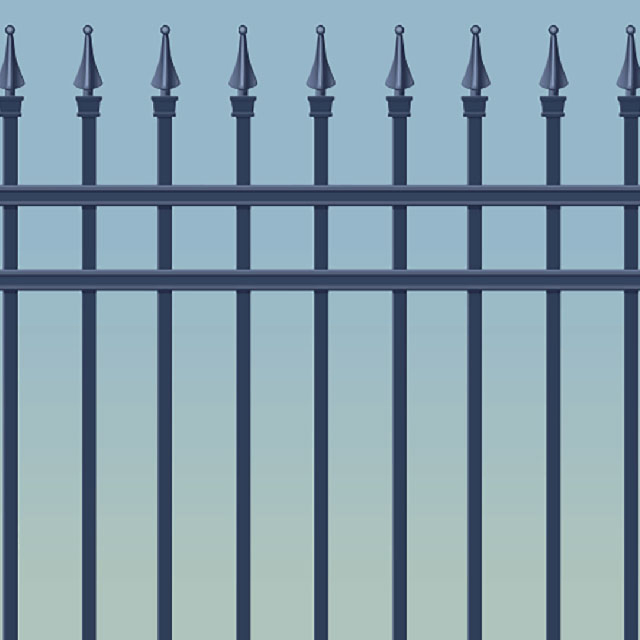 China Supplier High Quality Black Ornamental Decorative Wrought Iron Fence.