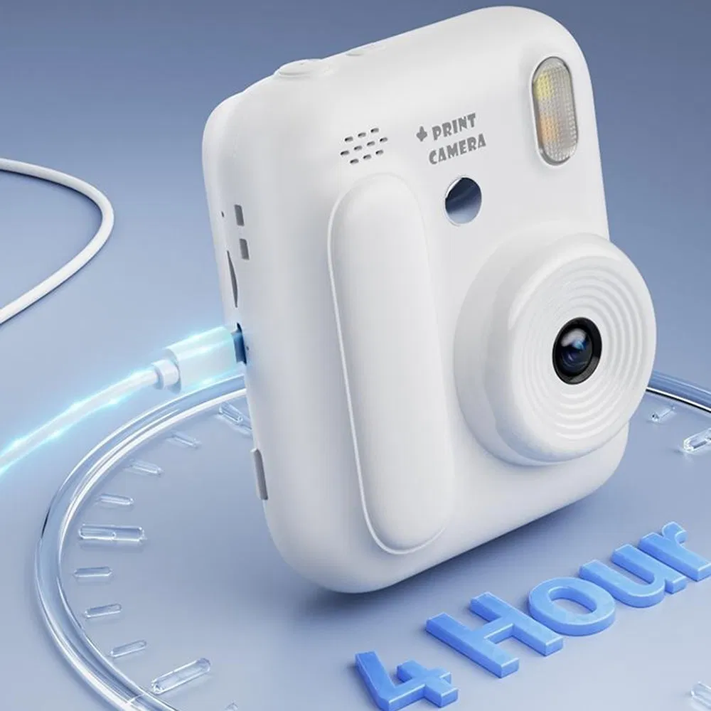 Z700 2.4 Inch IPS Screen Instant Print Camera for Kids Support Single Color Print with 32g Memory Card Certified