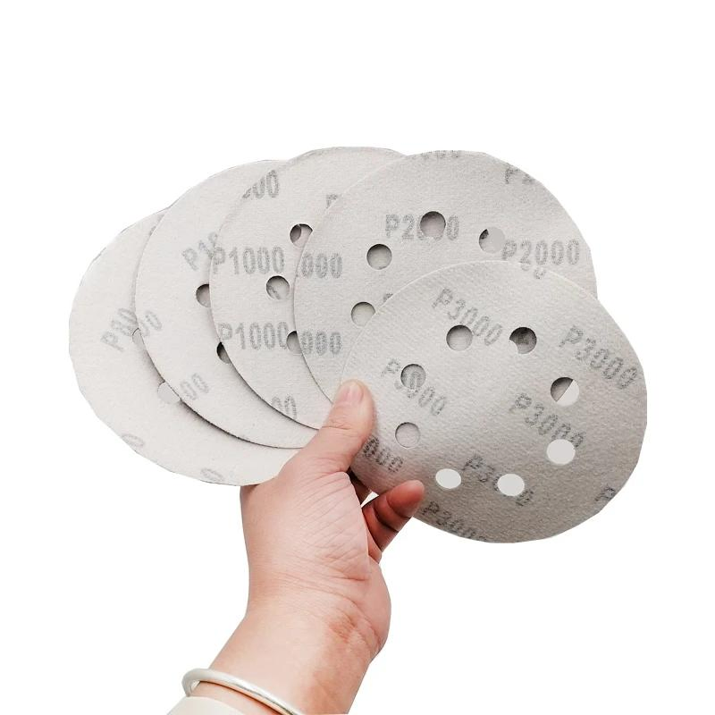 Шлифовальные диски 125 мм на липучке, зерно 120