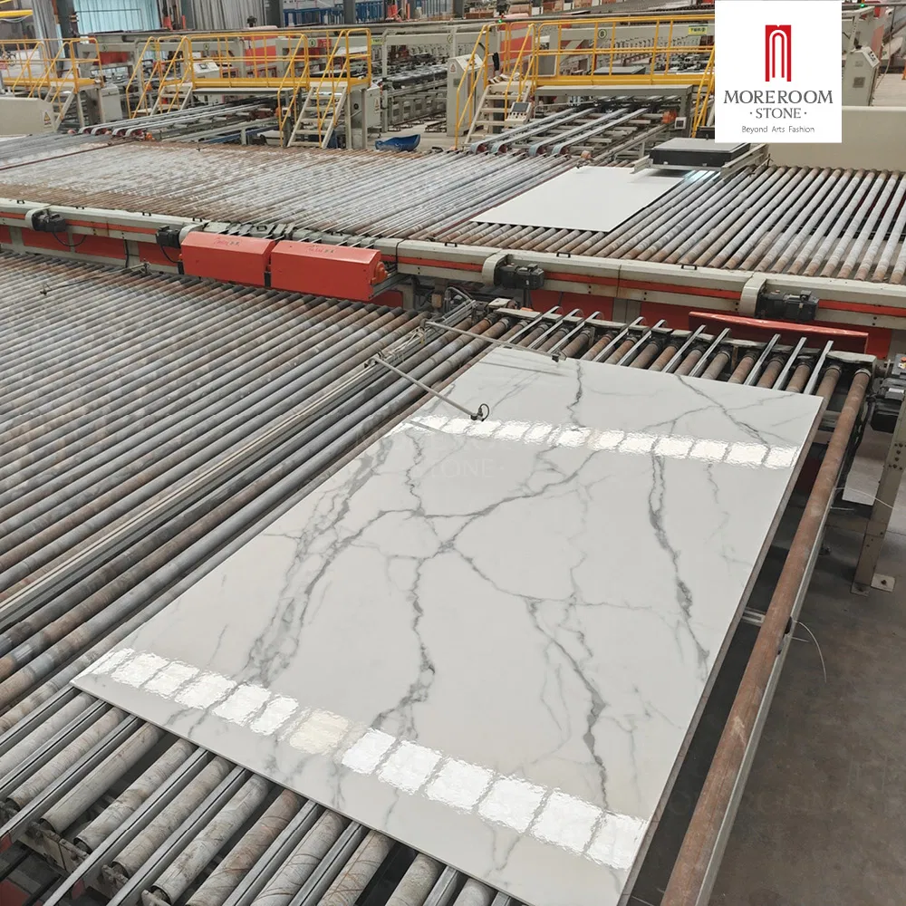 Porcelain Slab Statuario Diamante Marble Tiles for Fresh Natural Style Wall Cladding