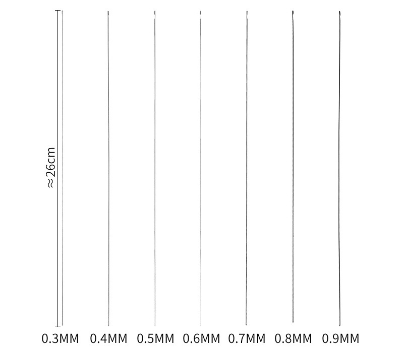 Side Hanging Slender Crystal Crochet for Beads Pearls Threading Sewing Beading Needle