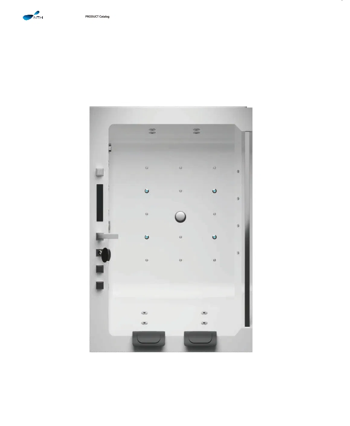 Акриловая ванна High Grade белая с рельефным узором