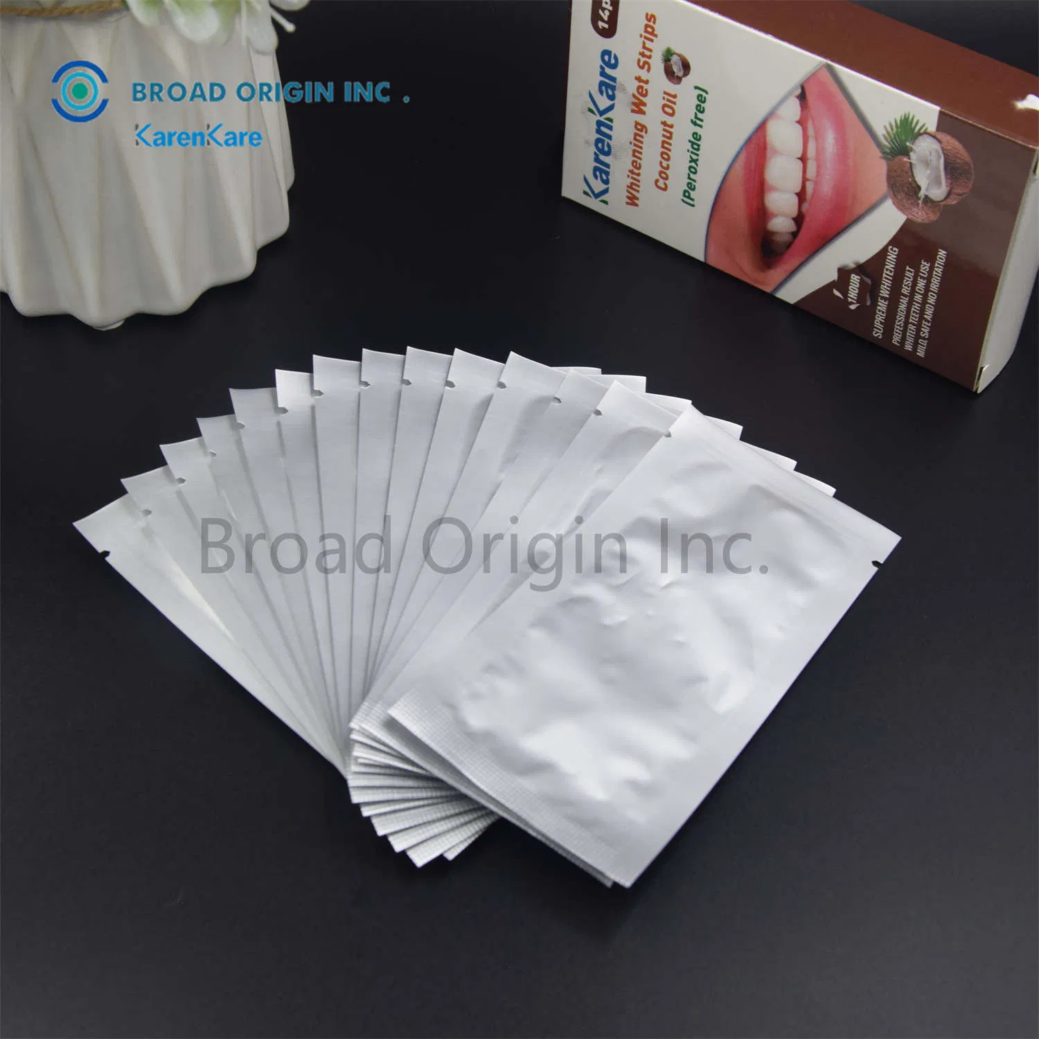 5D Teeth Whitening Strips Oral Hygiene Care Coconut Oil Non Peroxide Teeth White Strips