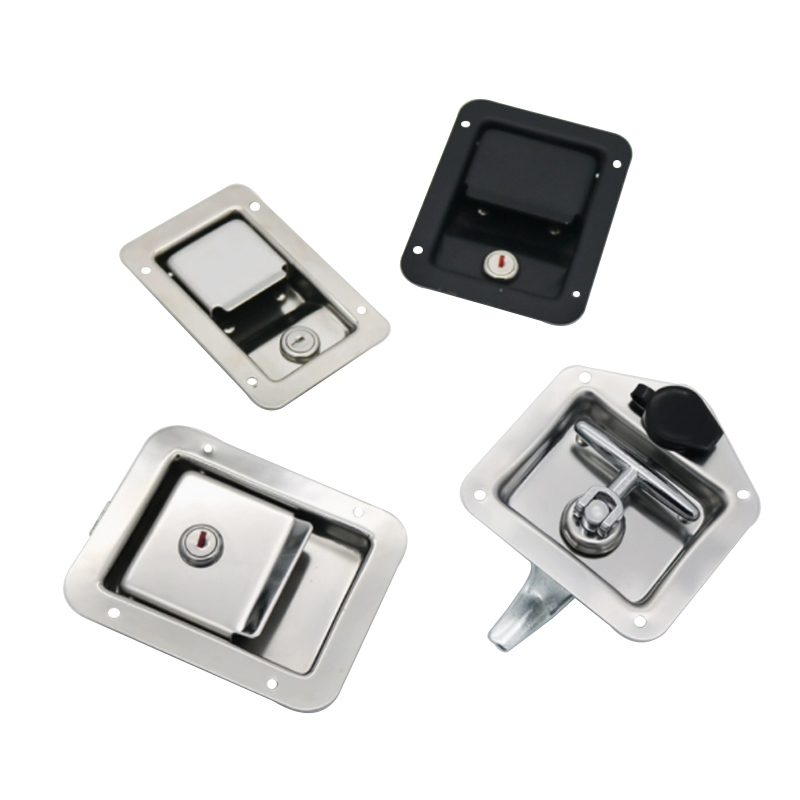 Stainless Steel Panel Lock for Camper Van, Concealed Lock for Tanker, Switch for Flatbed Truck, Cabinet Door Lock