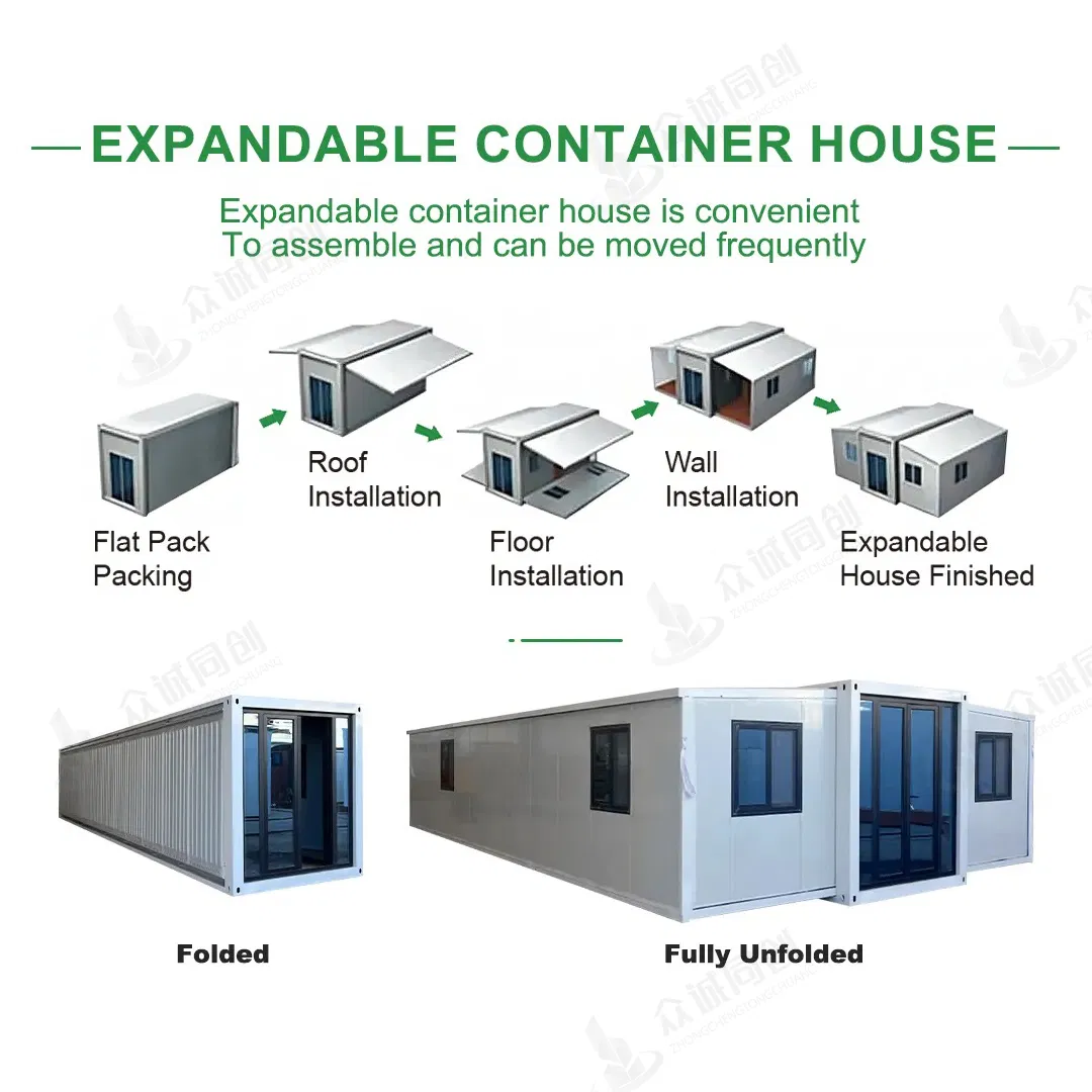 Windproof Anti Earthquake Expandable House with Toilet