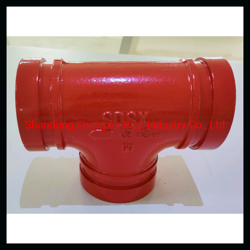 Sdsx Ductile Iron Grooved Fitting/Equal Tee FM, UL for Fire Fighting Epoxy