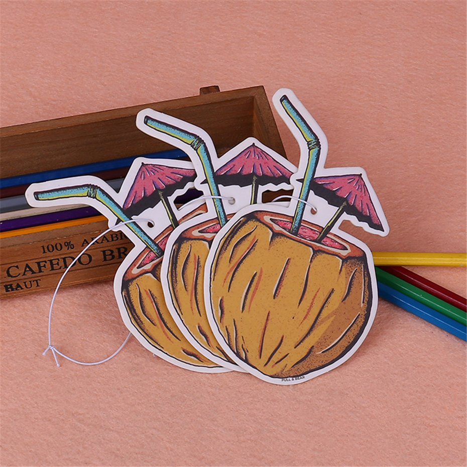 Car Perfume Air Freshener Fragrance Paper Cleaner Emapty Hanging Air Freshener Paper