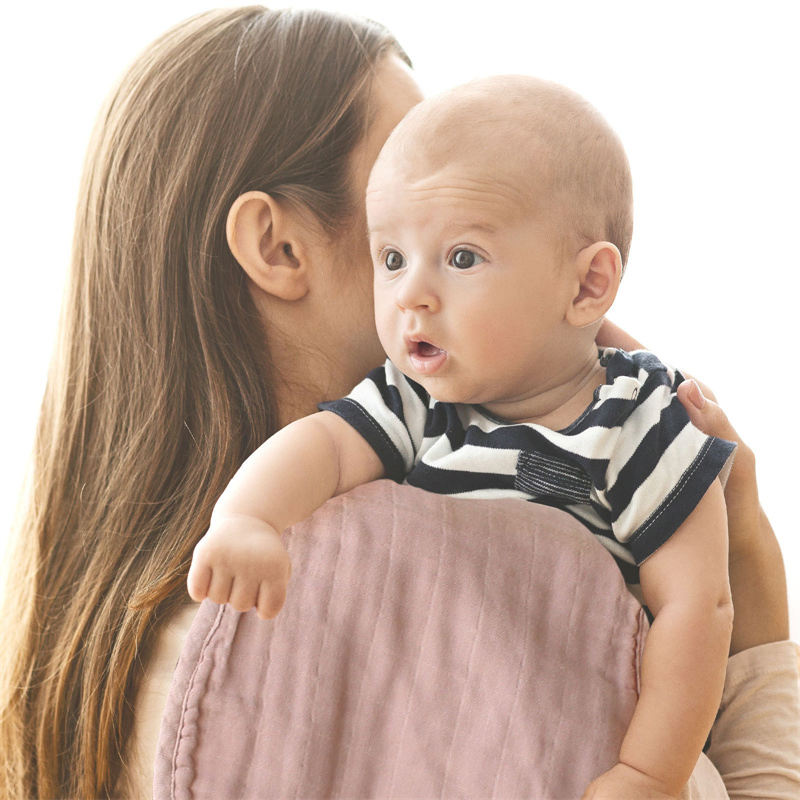 Baby Burp Cloths Newborns Baby Gift Organic Cotton Baby Bandana Drool Bibs for Drooling and Teething