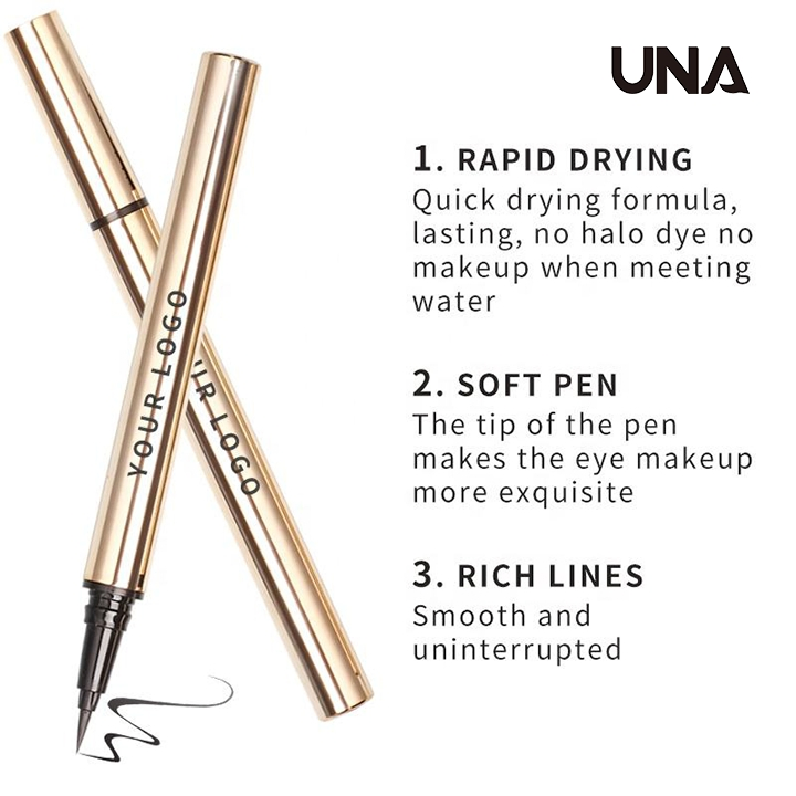 Wholesale High Quality Eye Cosmetics Matte Black Waterproof Eye Liner Glossy Vegan Water Activated Liquid Eyeliner Pencil