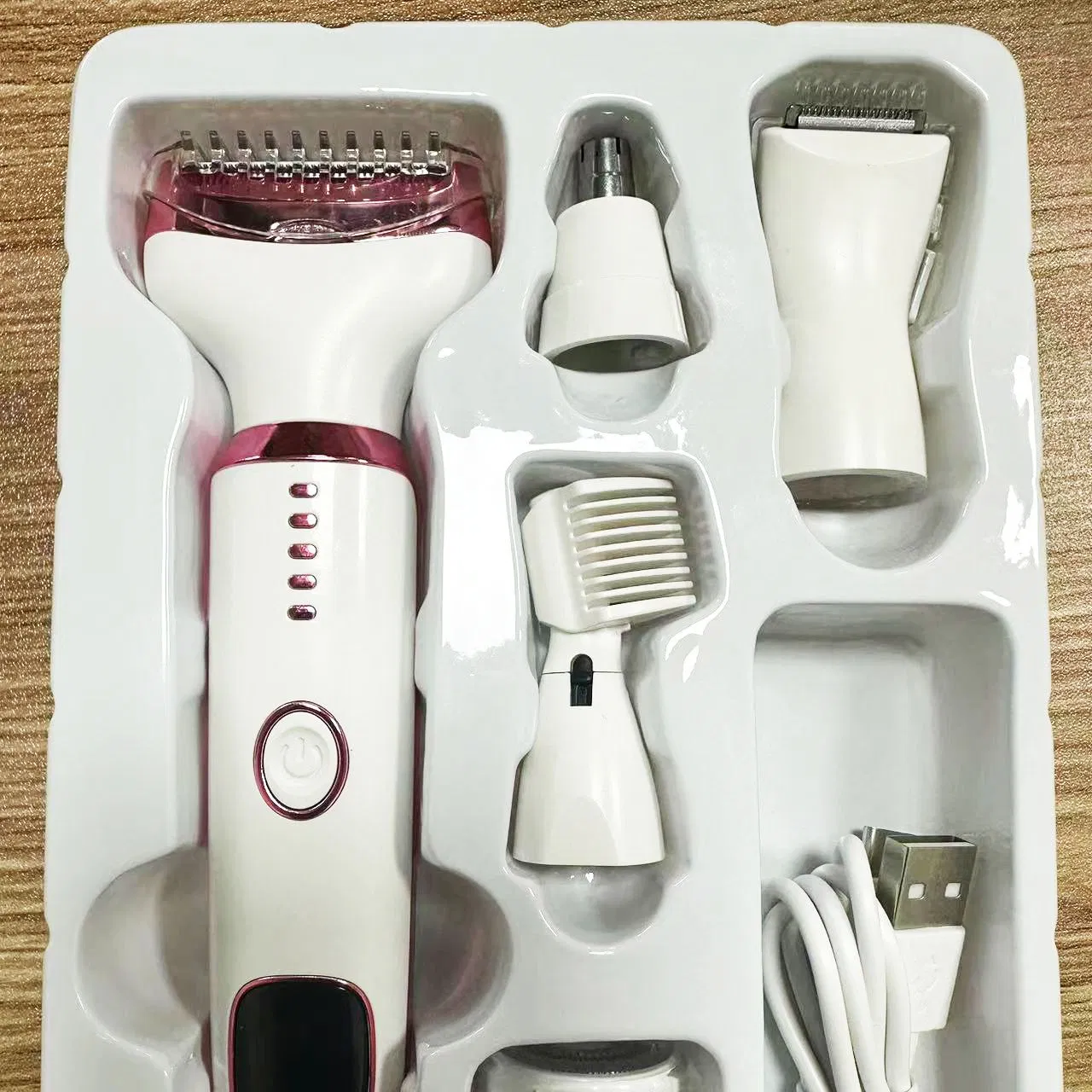 Electric Female Hair Removal and Shaving Device for Intimate Car Including Underarm and Pubic Hair Trimming and Removalshaver