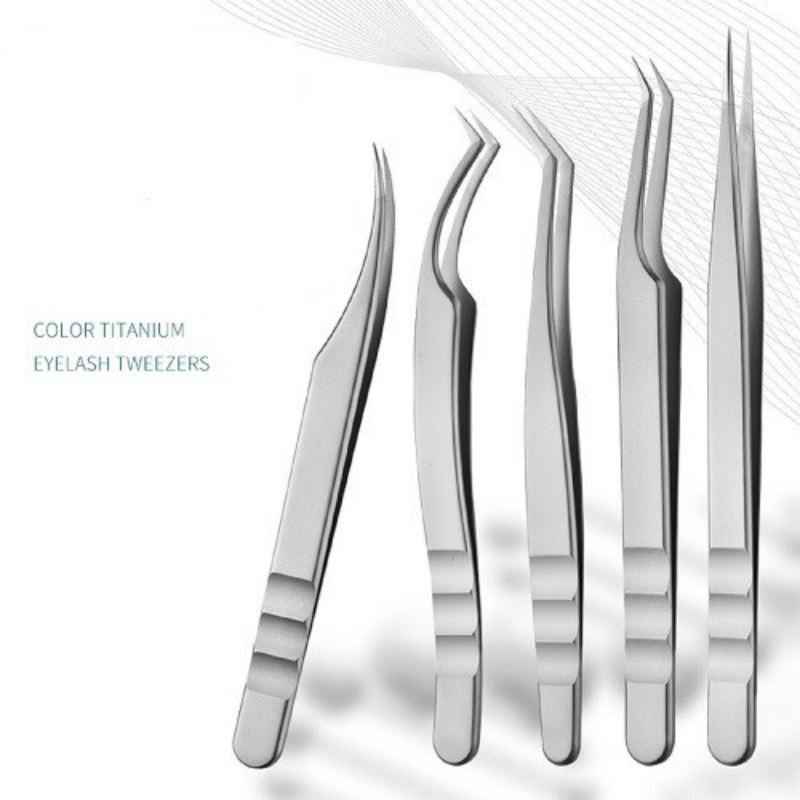 Curved Stainless Steel Precision Lash Grooming Makeup Beauty Isolation Eyelash Extension Tweezers