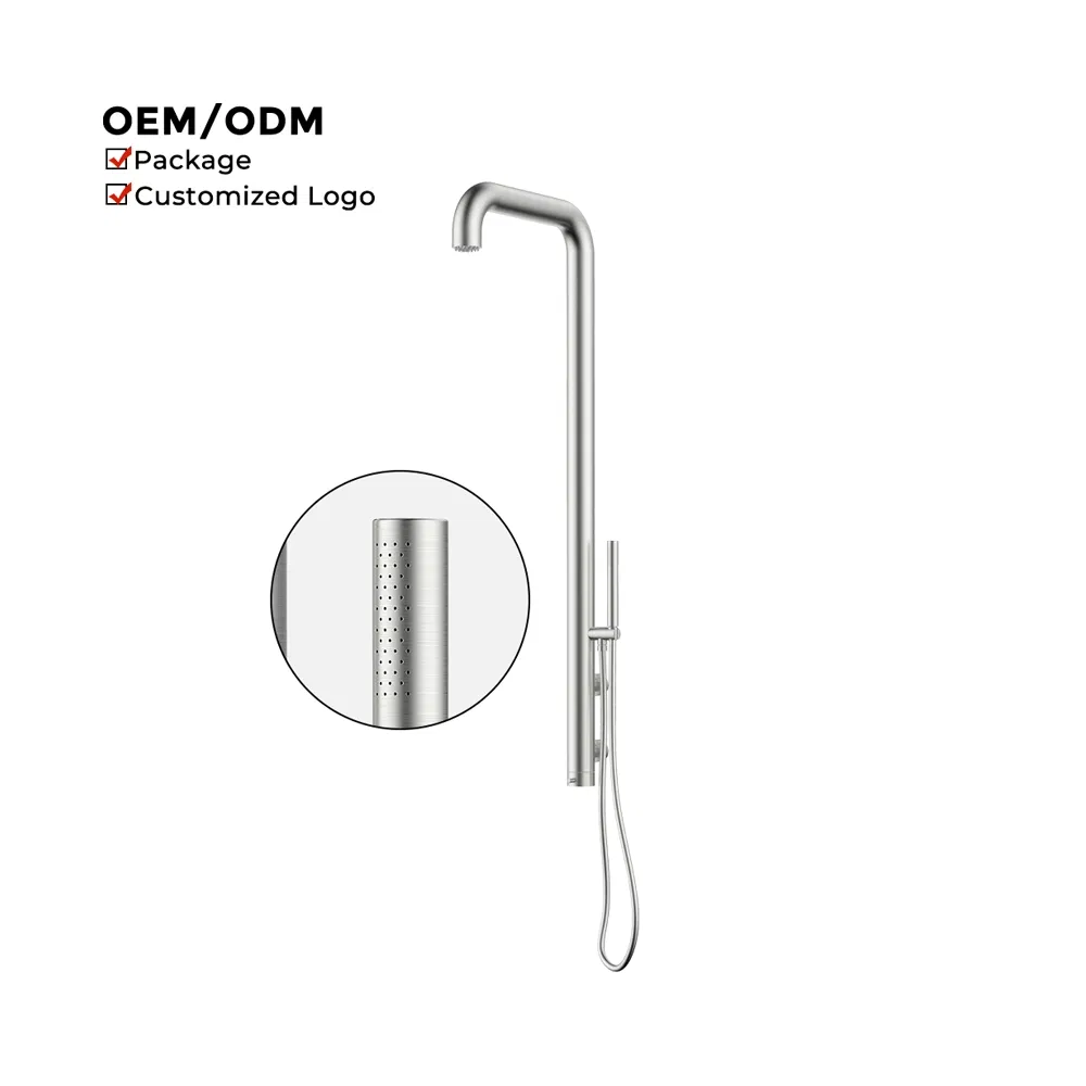 Wall Mounted Indoor Faucet Stainless Steel Outdoor Shower