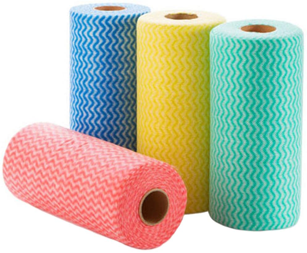 Domestic Spunlace Non Woven Cleaning Disposable Dry Food Service Cloths in Roll