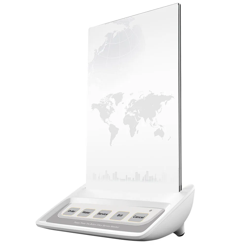 Colorful Restaurant Table Wireless Paging Calling System Call Bell with Menu