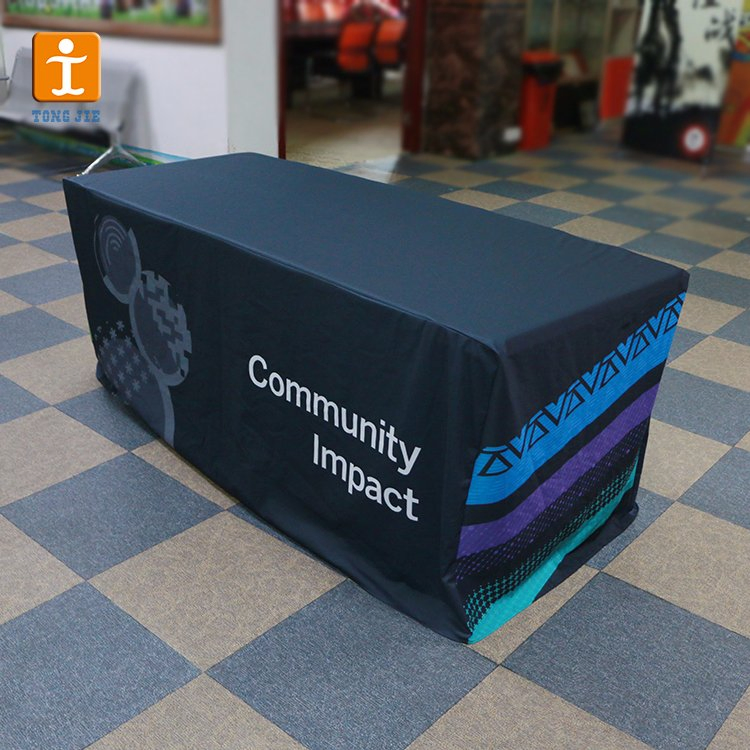 Custom Printing Fitted 6FT Stretch Event Tradeshow Table Cloth
