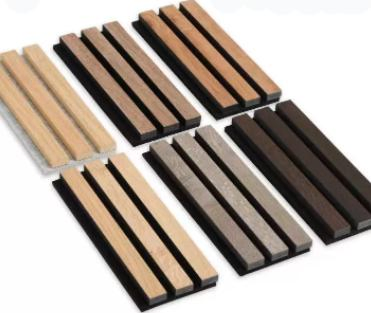 AG. Acoustic Wall Covering MDF Wooden Strip Sound-Absorbing Board Pet Felt Slats Acoustic Paneling
