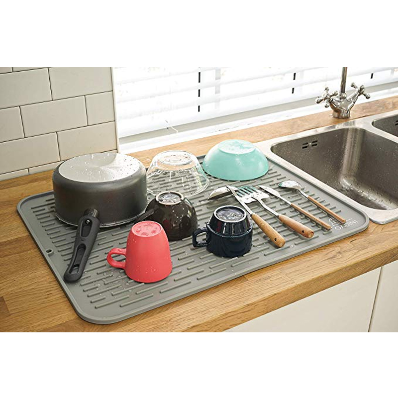 Силиконовый коврик для сушки посуды