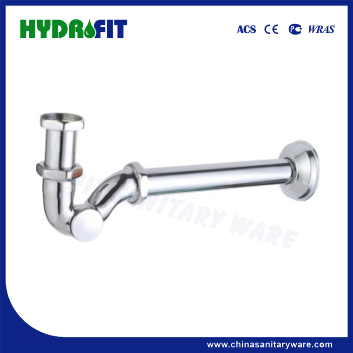 Factory Bathroom Wash Basin Stainless Steel 1 1/2" 1 1/4" Wash Basin P Trap Waste Pipe Shower Siphon (FP3203)