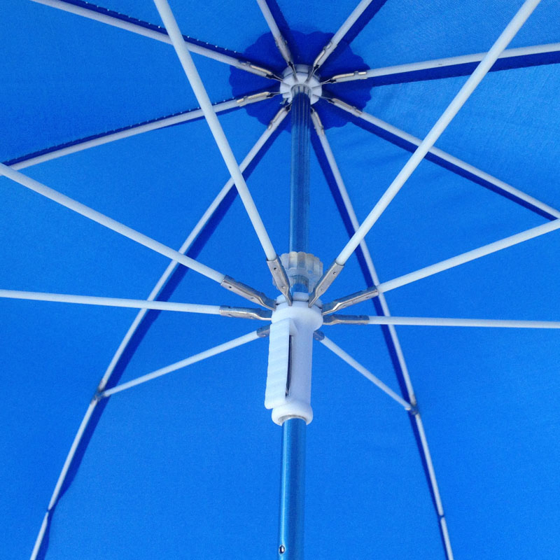 Royal Waterproof Custom Advertising 23inch Straight Manual Clamp Beach Bhair Umbrella