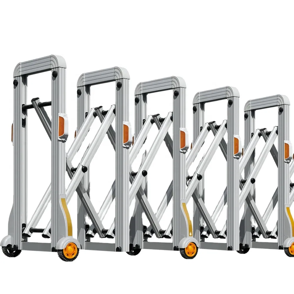 Portable Retractable Aluminum Traffic Barrier for Road Safety