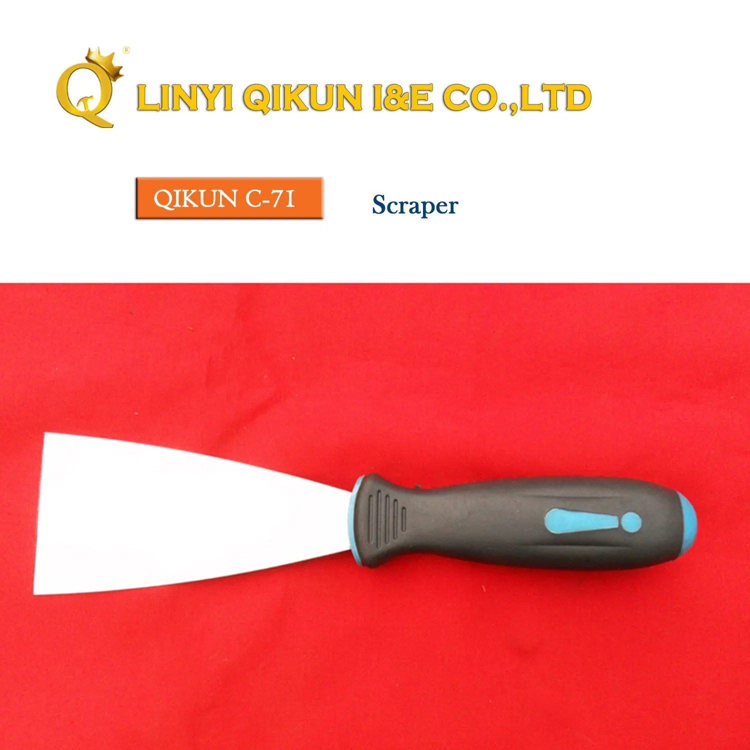 C-70 Construction Decoration Paint Hand Tools Plastic Handle Mirror Polished Stainless Steel Scraper