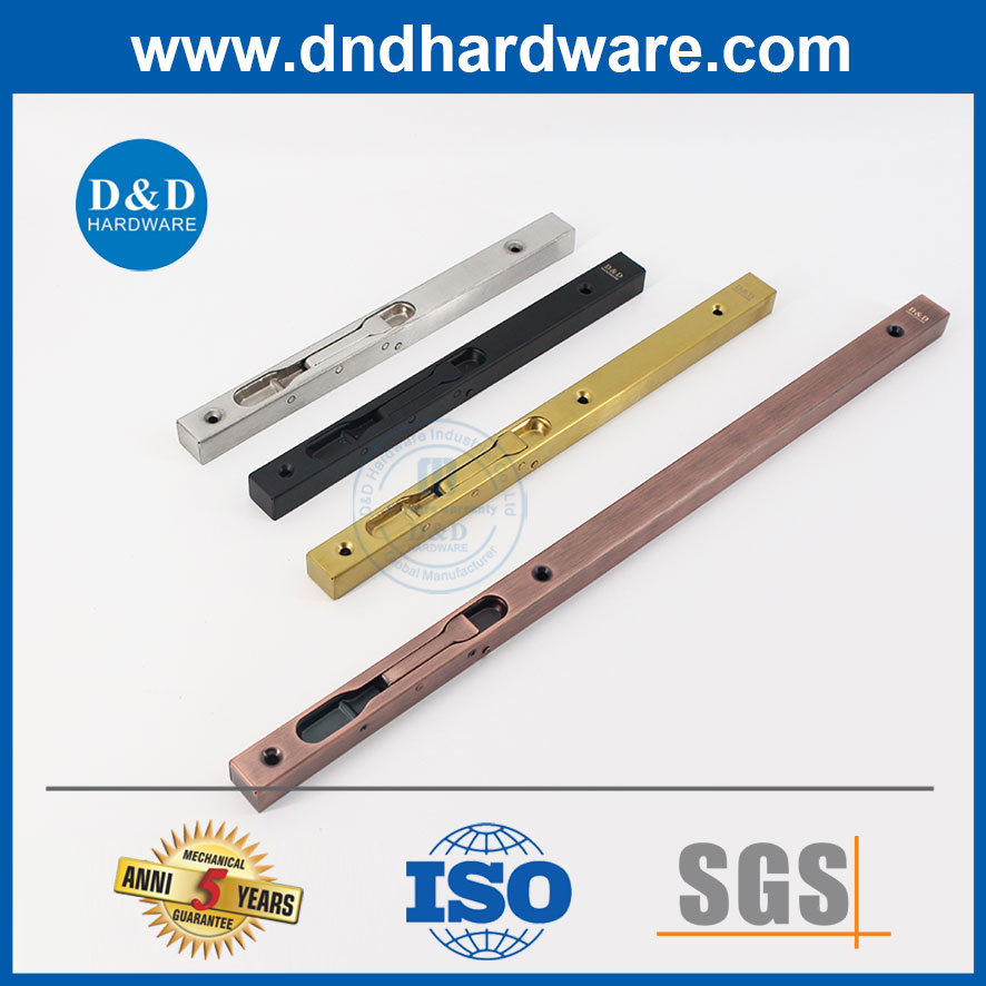 Metal Door Hardware Fitting Brass Dutch Flush Door Bolt