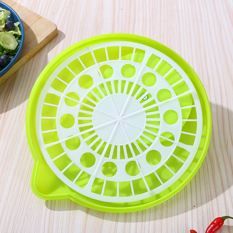 Vegetable Dryer Dehydrator Household Salad Fruit Bowl Plastic Double-Draining Basket