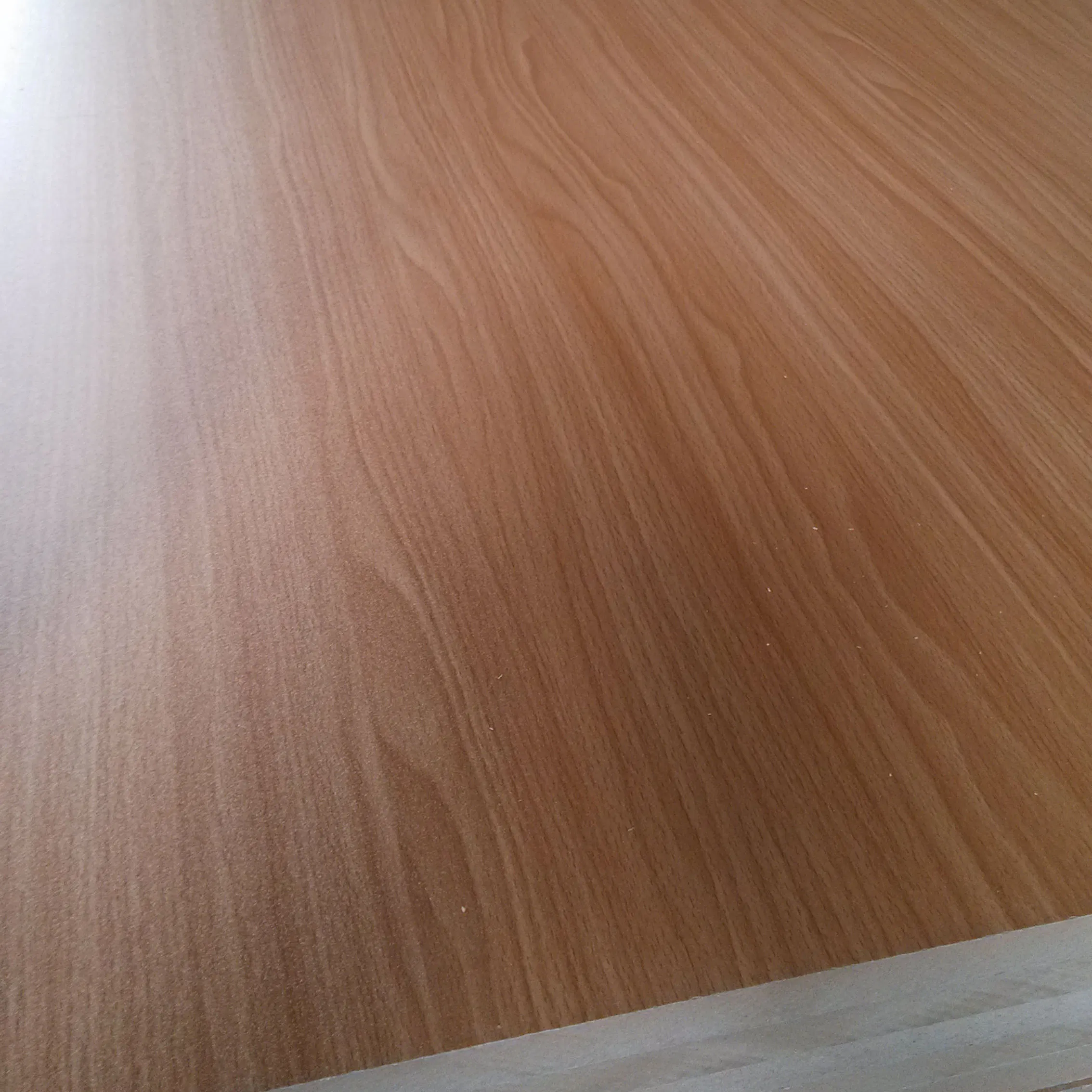 Oak Wood Grain Veneered MDF Board in Red for Both Sides Laminated