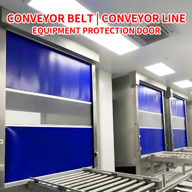 Huizhou Factory Industrial PVC High Speed Door Aluminum Rapid Speed PVC Door for Workshop Use High Fast Door