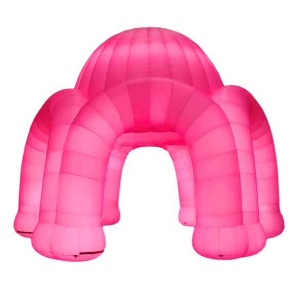 Giant Inflatable Candy Cane Archway for Holiday Outdoor Decor