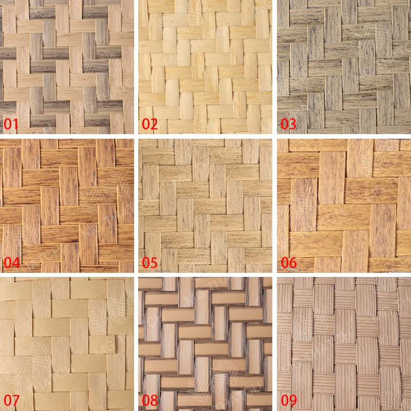 Free Maintenance Artificial Bamboo Weave Matting Roll for Walls Decoration