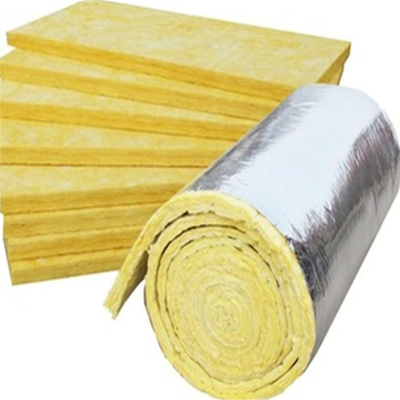 Fiberglass Insulation Blanket Glass Wool Roll with Aluminum Foil on One Side