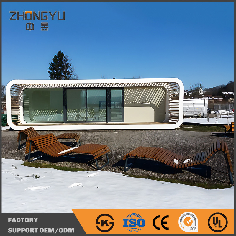 Contemporary Apple House Modular Residential Pod Designed for Private Living and Leisure Space Prefabricated Cabin