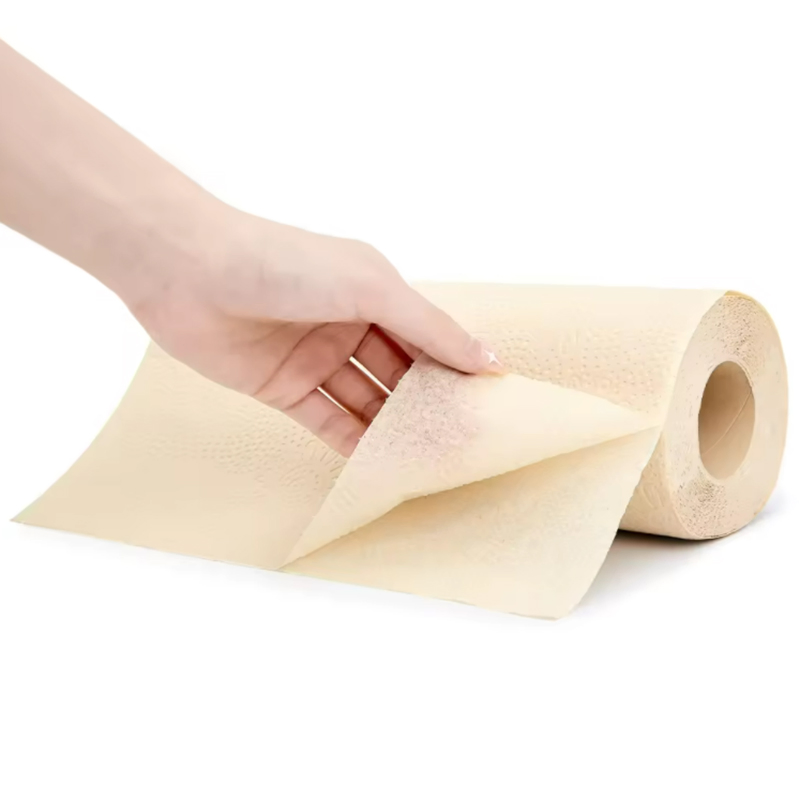 Core Bamboo Pulp Customized Logo Towel Roll Kitchen Paper