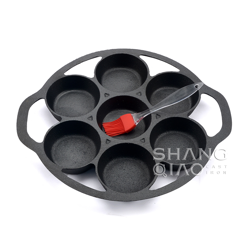 Чугунная форма для мини-кексов на 7 ячеек