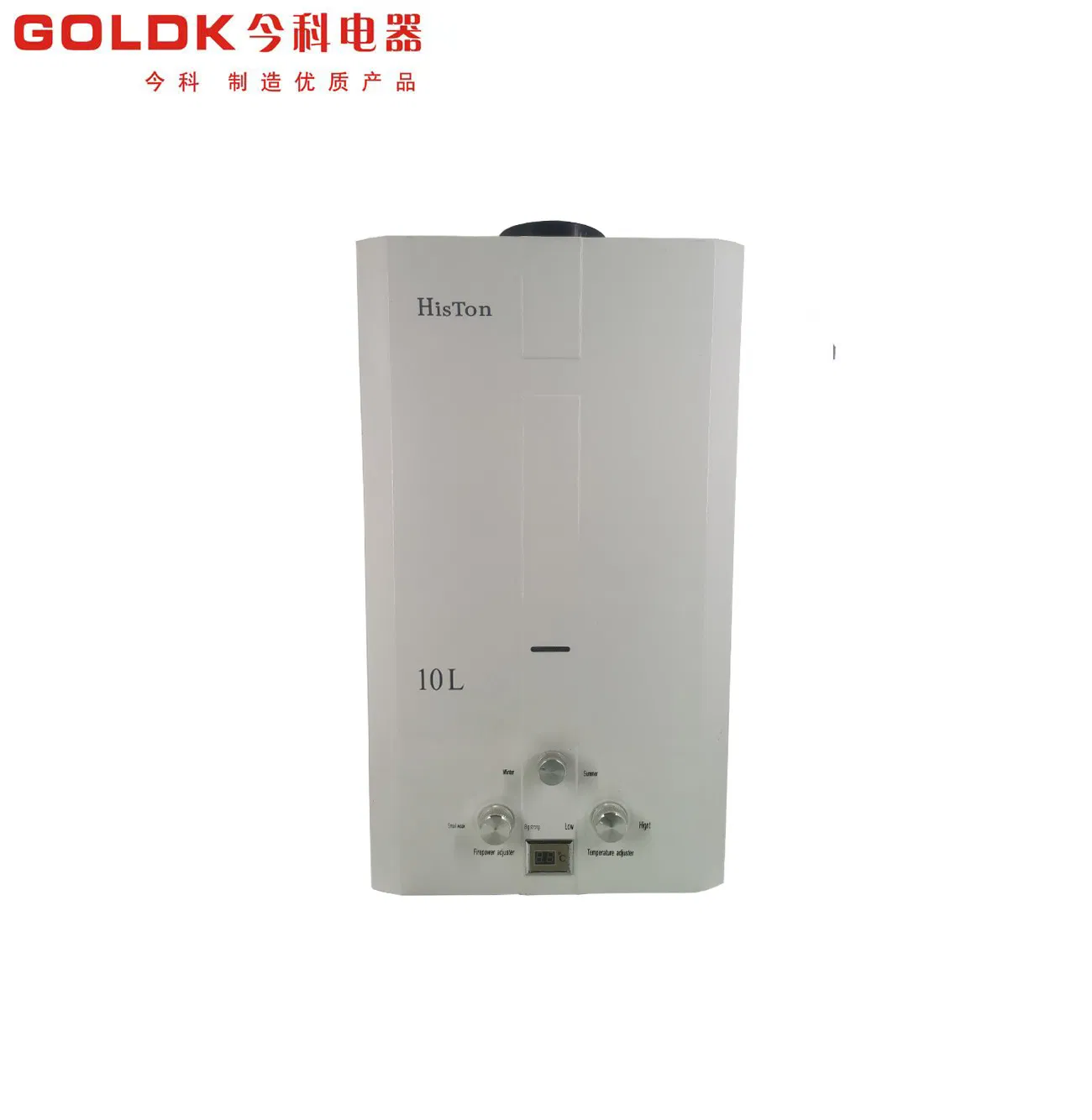 Goldk Gwh-012 White Color Body Paiting Surface 6-16 Liter Gas Water Heater
