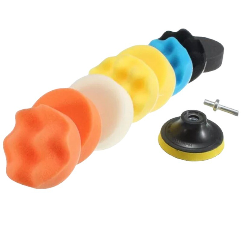 Набор для полировки авто: круги, полировщик, инструмент