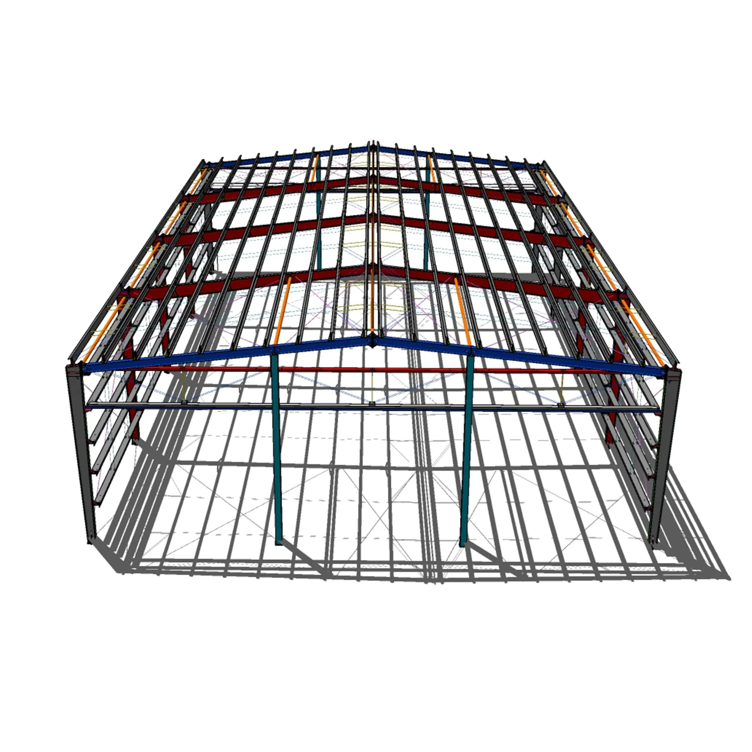 Heavy-Duty China Wholesale Customized ISO CE Steel Structure Building Material of Steel Structure Farm Warehouse Shed with Brick Wall